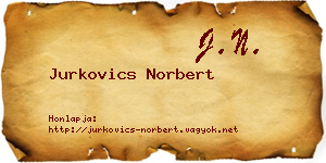 Jurkovics Norbert névjegykártya